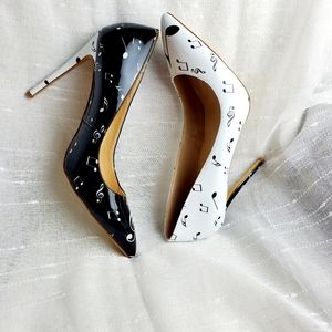 Women's Music Notes Hight Heels